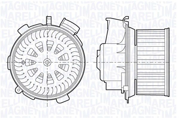 MAGNETI MARELLI elektrovariklis, vidinis pūtiklis 069412696010